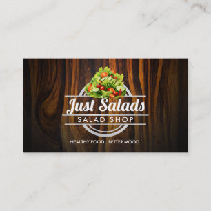 affärskort för anpassade Salad Logotyp Visitkort
