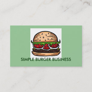 Affärskort för anpassadet Burger Business Visitkort