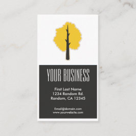 Affärskort för anpassadet Golden Black träd Visitkort