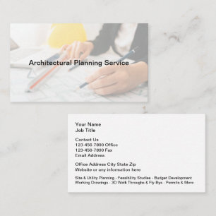 Affärskort för Anpassningsbar av arkitekturplaneri Visitkort