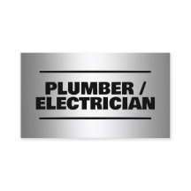 Affärskort för Anpassningsbar av rörmokare/elhandl