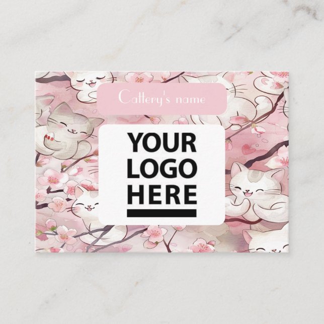 Affärskort för anpassningsbar för Blommigt av mjuk Visitkort (Framsida)