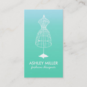 Affärskort för Aqua Mode Designer-adressformulär Visitkort