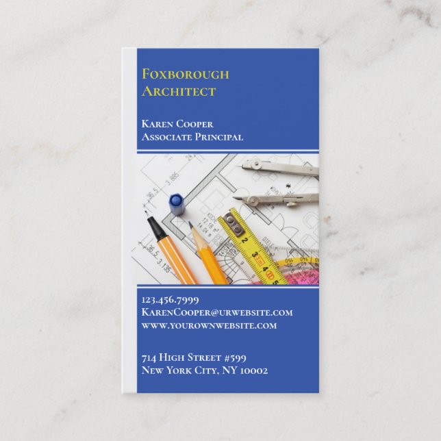 Affärskort för arkitekturteknik visitkort (Framsida)