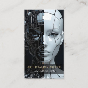 Affärskort för artificiell intelligens visitkort