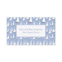 Affärskort för att anpassa cute-segelbåtar