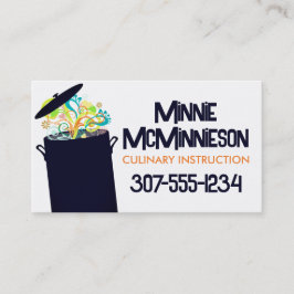 Affärskort för att bränna aromas matlagningskål visitkort