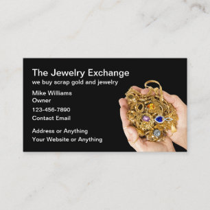 Affärskort för att köpa avfall från Classy Jeweler Visitkort