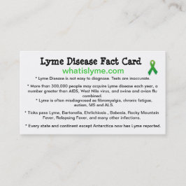 Affärskort för att öka medvetenheten om Lyme-sjukd Visitkort