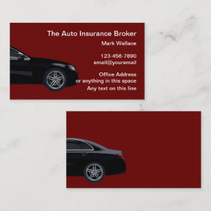Affärskort för Auto Insurance Broker Visitkort