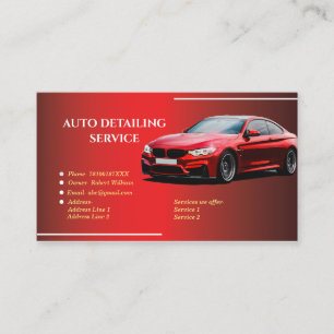 Affärskort för automatisk information om tjänsten  visitkort
