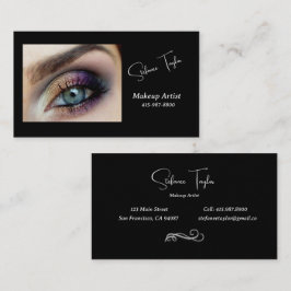 Affärskort för av Rangblåa Öga Makeup Visitkort