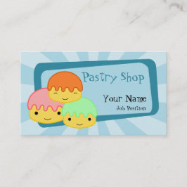 Affärskort för bakverk visitkort