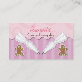 Affärskort för bakverk visitkort