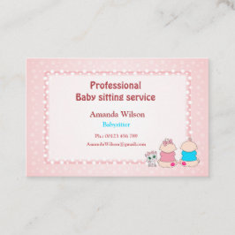 Affärskort för barntillsyn visitkort
