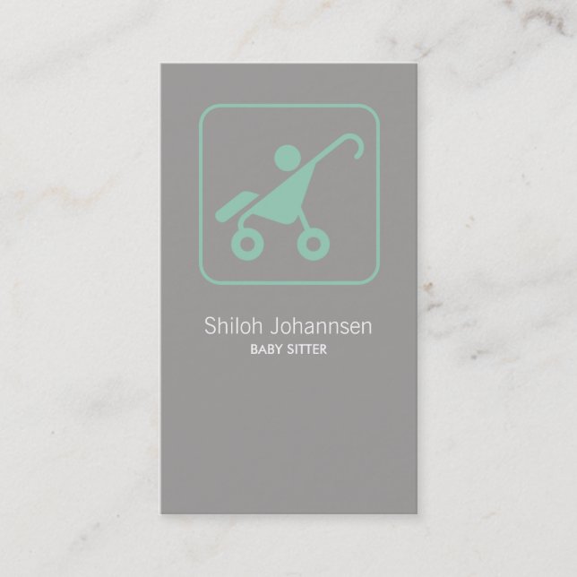 Affärskort för barnvakt eller dagvård visitkort (Framsida)