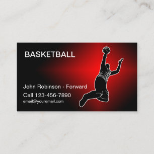 Affärskort för basketboll visitkort
