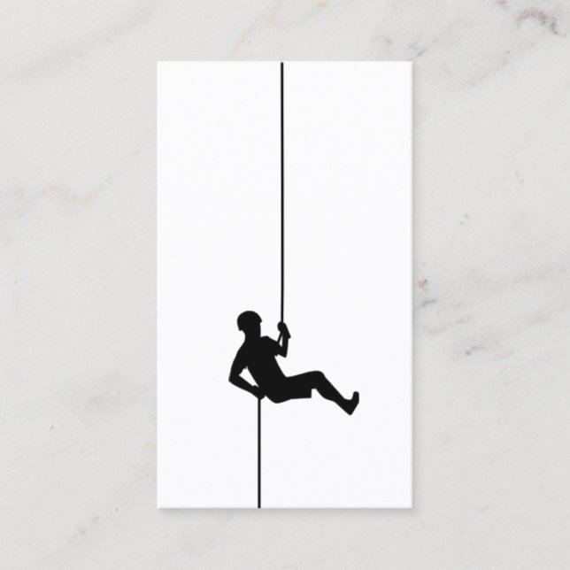 Affärskort för bergsklättring visitkort (Framsida)