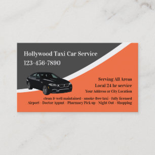 Affärskort för biltjänsten Luxury Taxi Visitkort