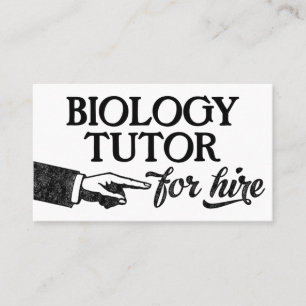 Affärskort för biologi - Vintage för Coola Visitkort