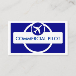 Affärskort för blå vit enkel anpassningsbar visitkort