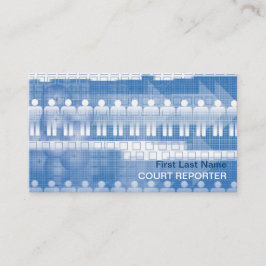 Affärskort för Blåvita människor Visitkort