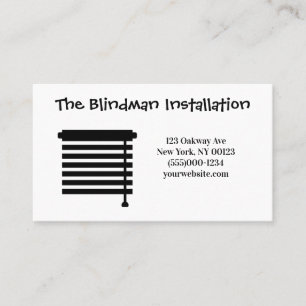 Affärskort för blind Installation Service Visitkort