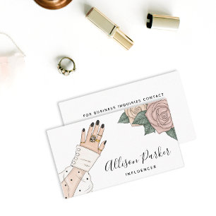 Affärskort för Bloggare av influencer Visitkort