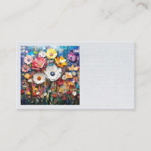 Affärskort för Blommigt av abstrakt Visitkort