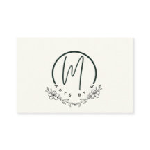 Affärskort för blommigt av elegant