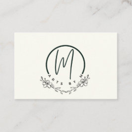 Affärskort för blommigt av elegant visitkort