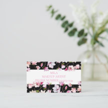 AFFÄRSKORT FÖR blommigt,MAKEUP ARTIST,NAIL SALON