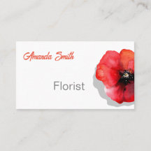 affärskort för blommigtens utformning