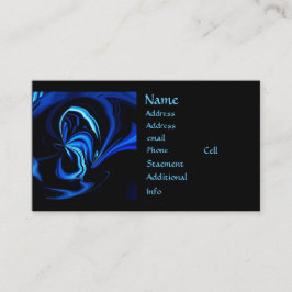 Affärskort för Blue Butterfly Abstrakt Visitkort