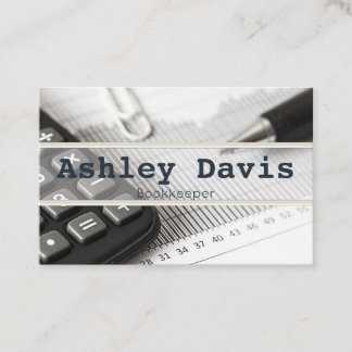 Affärskort för bokhållare visitkort