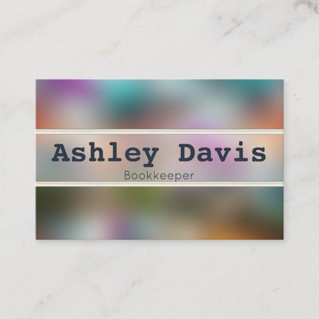 Affärskort för bokhållare visitkort (Framsida)