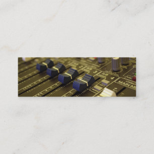 Affärskort för bokmärke för Mixer Desk Mini Visitkort