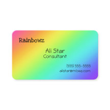 Affärskort för Bright Rainbow-övertoning