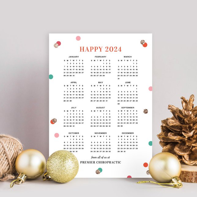Affärskort för BrightStor Dots 2024 Calendar Julkort (Skapare uppladdad)