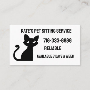 AFFÄRSKORT för CAT-ANPASSNINGSBAR Visitkort