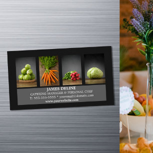 Affärskort för Catering av modern Elegant Magnetiska Visitkort