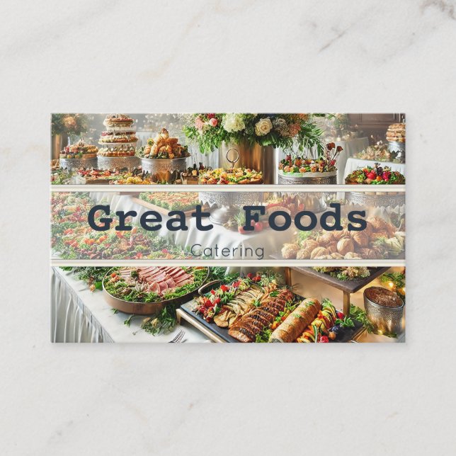 affärskort för catering visitkort (Framsida)