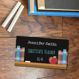 Affärskort för Chalkboard Supportant Lacher Visitkort