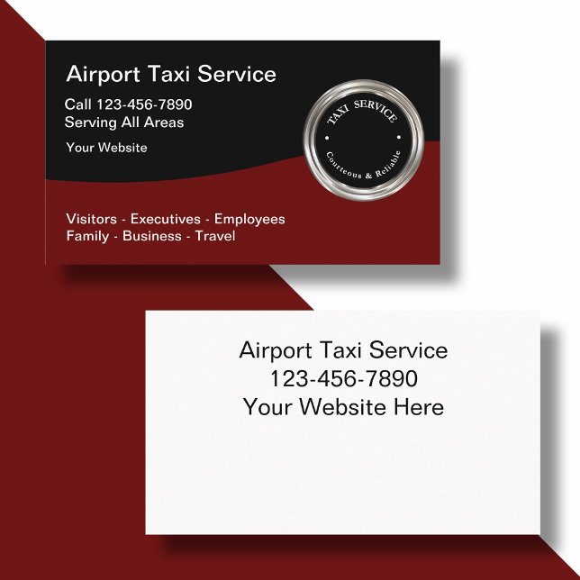 Affärskort för Classy Airport Taxi Service Visitkort (Skapare uppladdad)