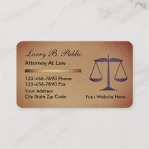 Affärskort för Classy Attorney