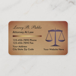 Affärskort för Classy Attorney Visitkort