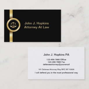 Affärskort för Classy Attorney Visitkort