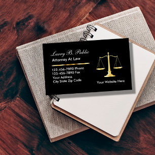 Affärskort för Classy Attorney Visitkort