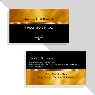 Affärskort för Classy Attorney Visitkort