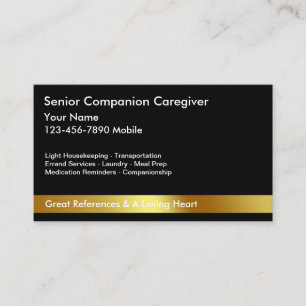 Affärskort för Classy Caregiver Visitkort